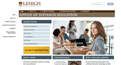 Desktop Screenshot of distance.lehigh.edu