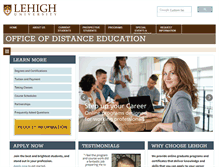 Tablet Screenshot of distance.lehigh.edu