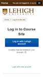 Mobile Screenshot of coursesite.lehigh.edu