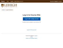 Tablet Screenshot of coursesite.lehigh.edu
