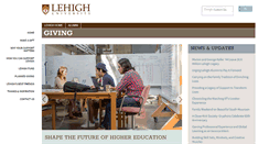 Desktop Screenshot of giving.lehigh.edu