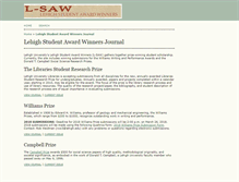 Tablet Screenshot of lsaw.lib.lehigh.edu